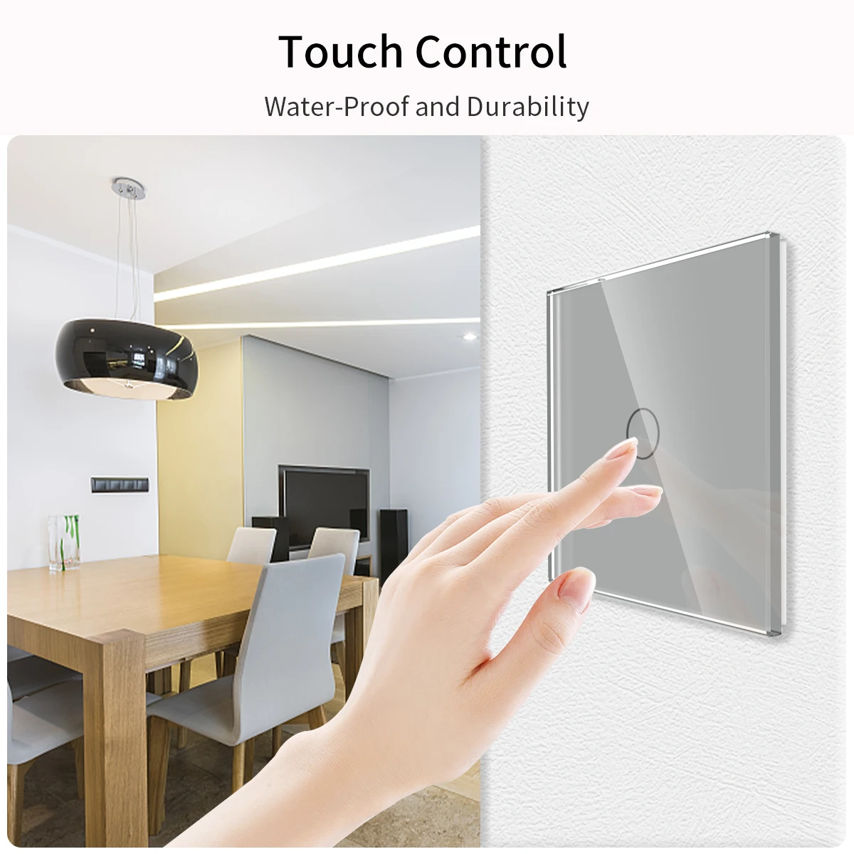 Bingoelec Cinza Interruptor De Luz Inteligente, Tomada