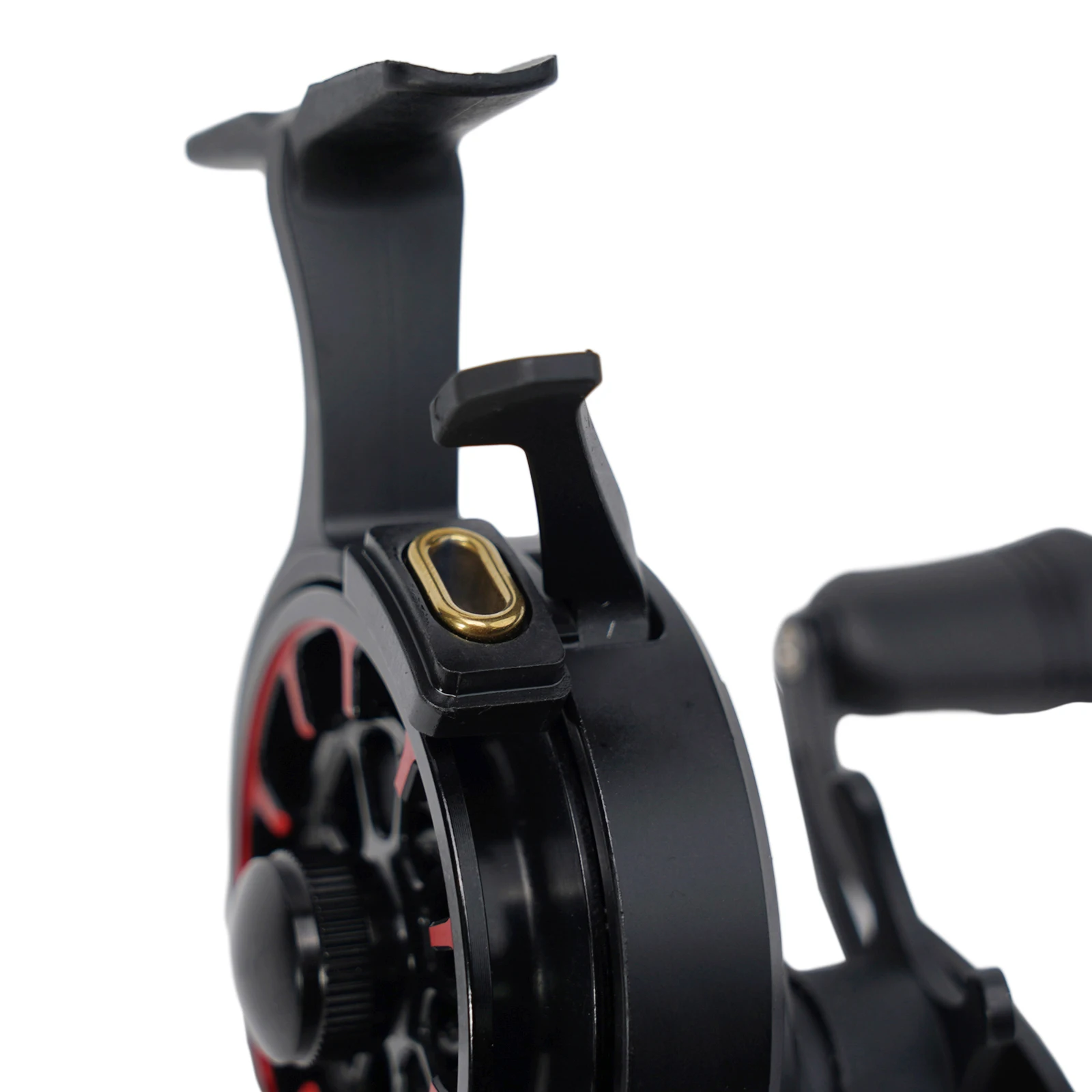 

Ice Fishing Reel with High Foot 3 5 1 Speed Ratio Left Hand 4+1BB Bearing 6 8KG Braking Force Red and Green Colors