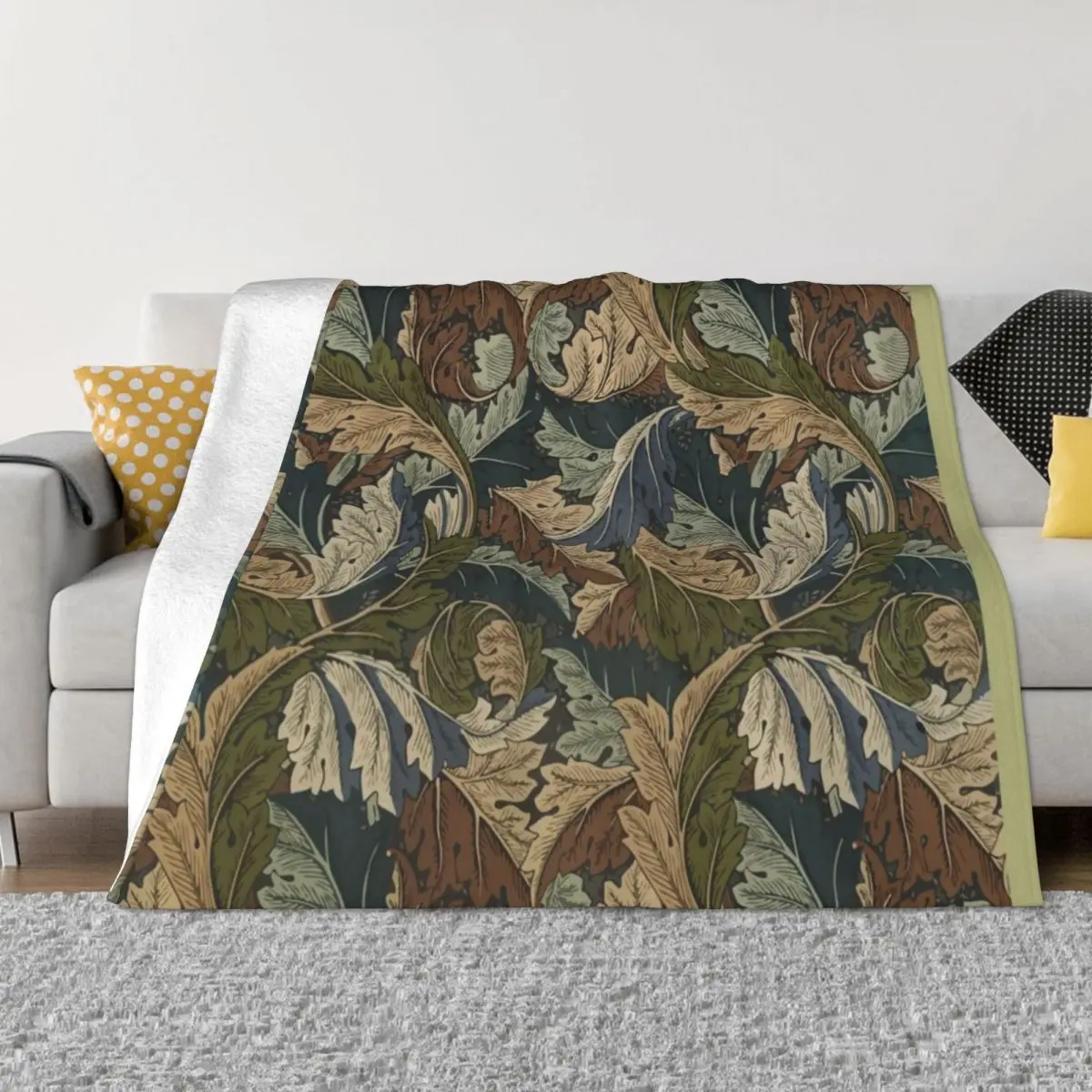 

William Morris Acanthus Design Throw Blanket Soft Plush Plaid warm winter Sleeping Bag Beautifuls halloween Blankets