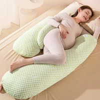 U-Shaped Pregnancy Pillow for Side Sleeping Maternity Body Pillow with Back & Belly Support Cooling Summer Sleep Comfort 1