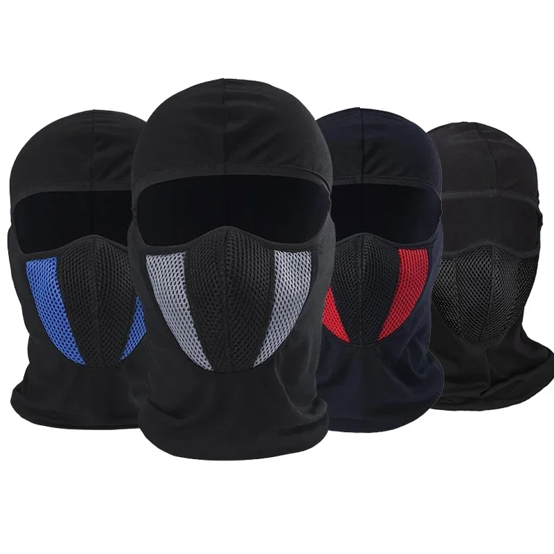 Passamontagna unisex - Maschera facciale lavorata a maglia con cerniera