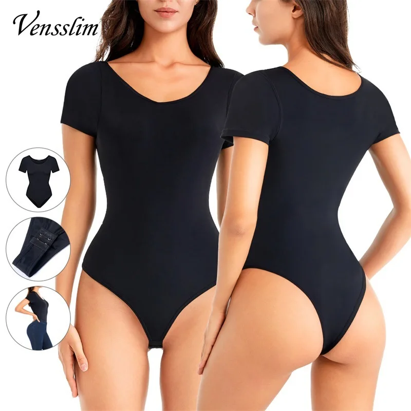 Vensslim Bodysuit for Women Tummy Control Shapewear Thong