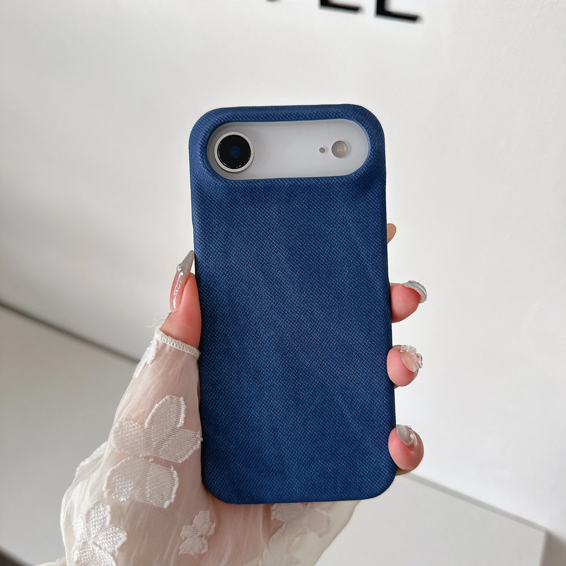 Luxury Cowboy Pattern PU Leather Matte Phone Case - Fashionable and Simple Style