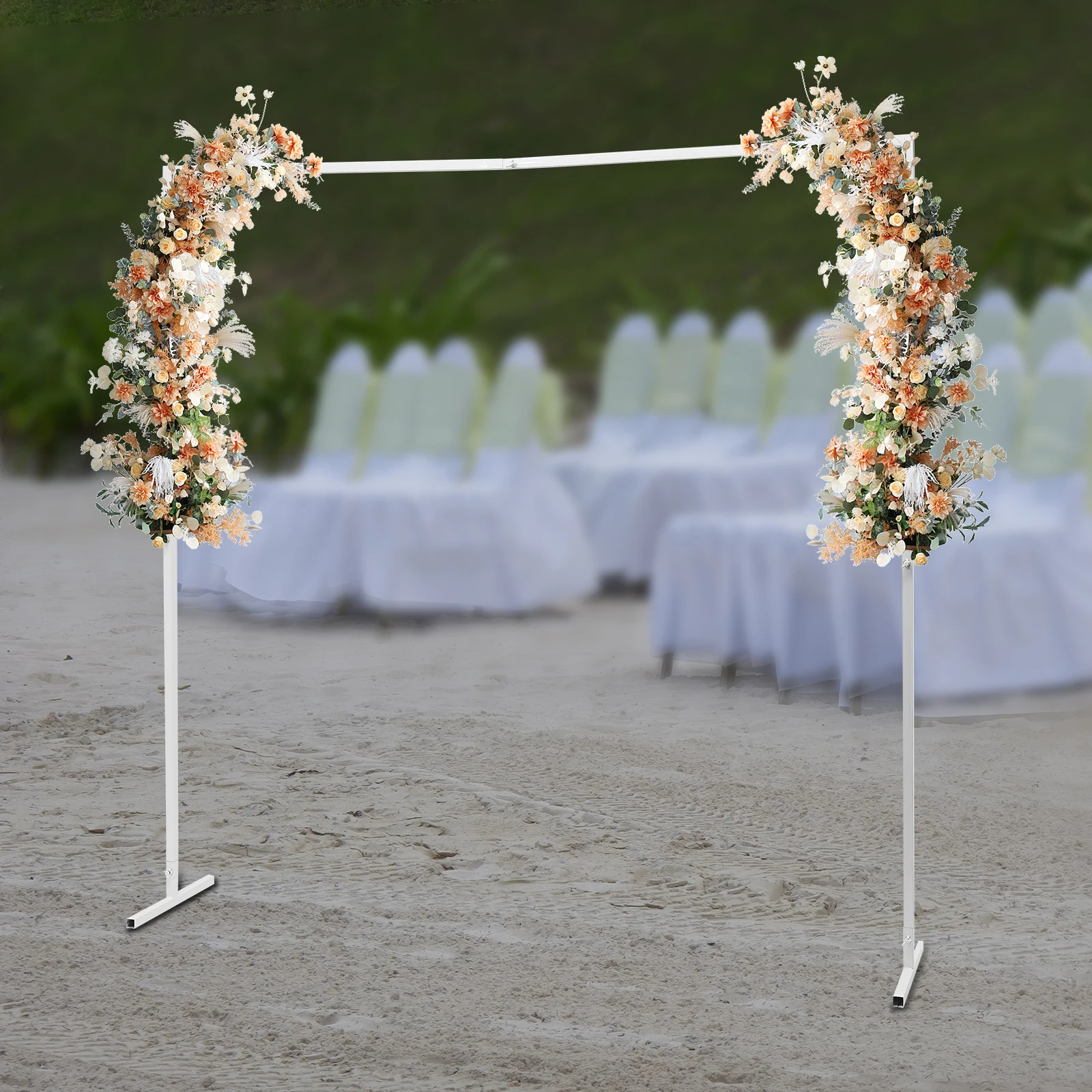 Holiday Party Supplies Wedding Stand Square Metal Arch Wedding Support for Banquets and Graduation Parties