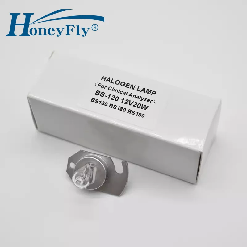 

HoneyFly Chemistry Analyzer Bulb 12V 20W G4 Halogen Lamp Bulb Spot Light Quartz for Mindray BS-120 BS-180 BS-190