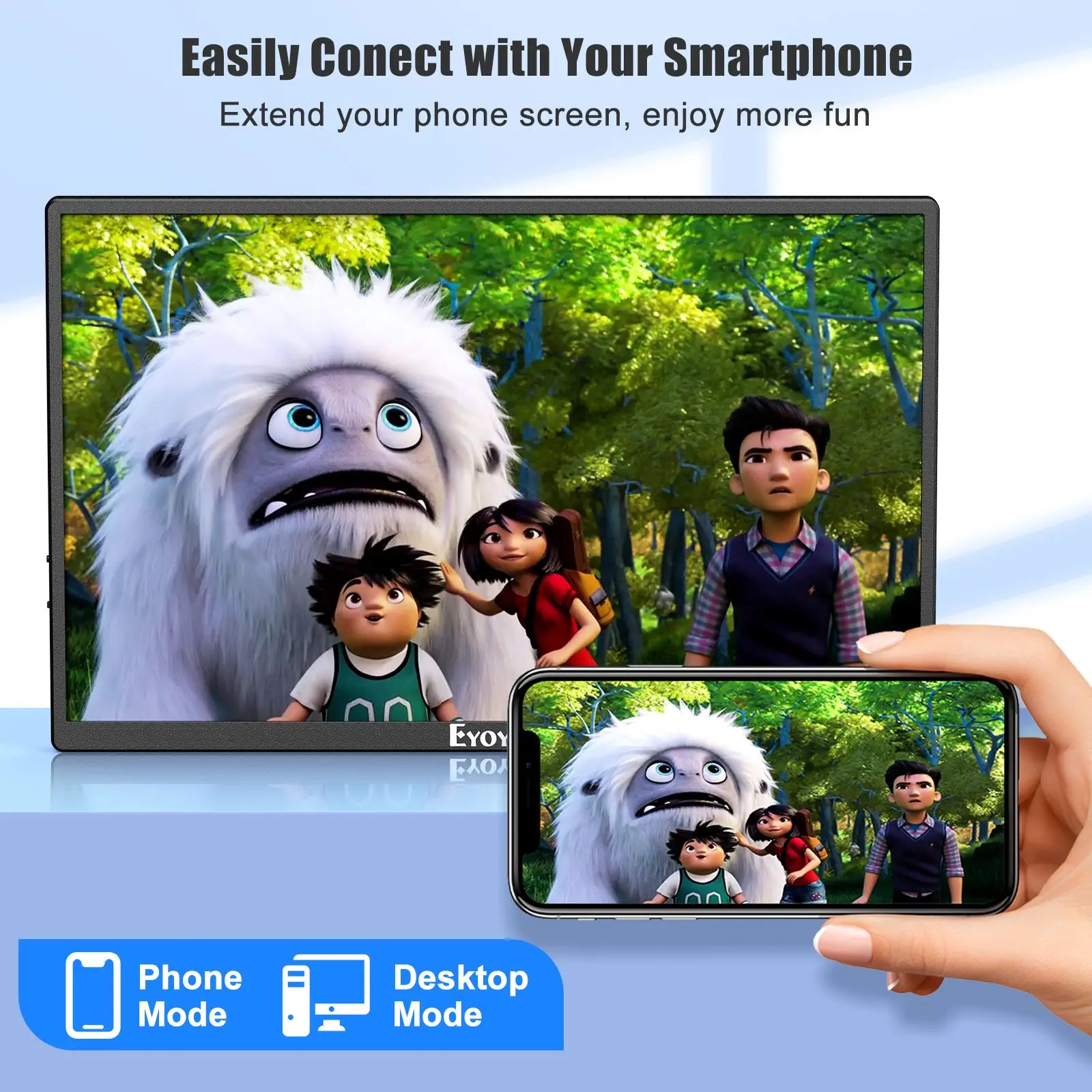 Eyoyo ޴  , 10.5 ġ, 1280P USB-C Ʈ , HDMI  ÷, IPS ȭ, PC,  , PS4, 5 Xbox ġ