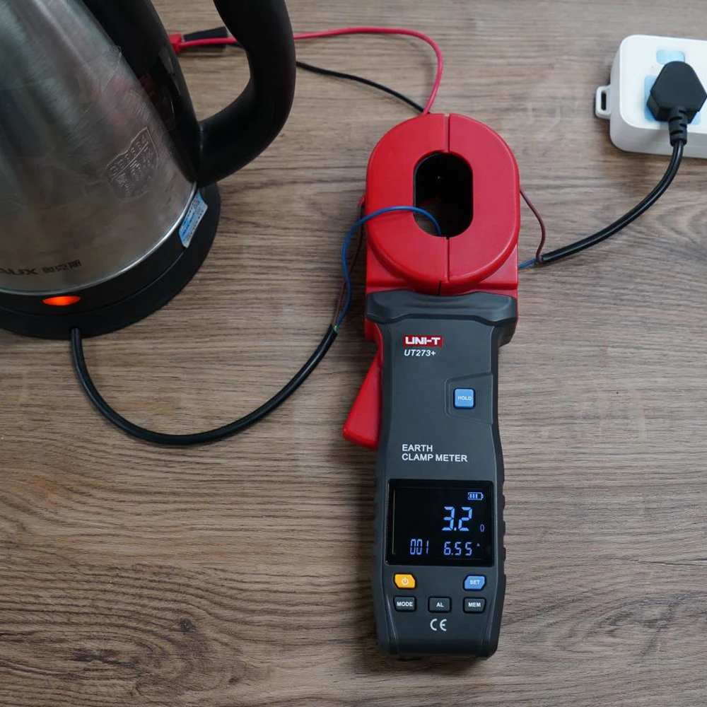 UNI-T UT272+ 273+ 275+ Loop Resistance Tester Clamp-on Ground Resistance Tester Clamp Ammeter USB Data Transfer Data Storage