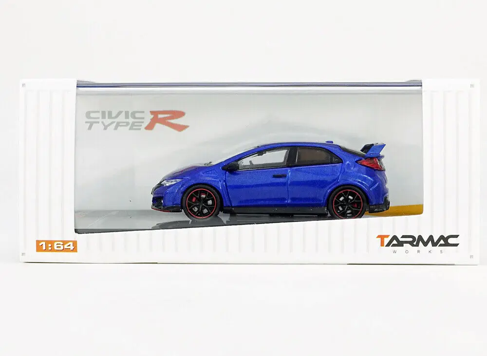 

Tarmac Works 1/64 Civic Type R FK2 Brilliant Sporty Blue Met. Diecast Model Car Collection Limited Editon Hobby Toys