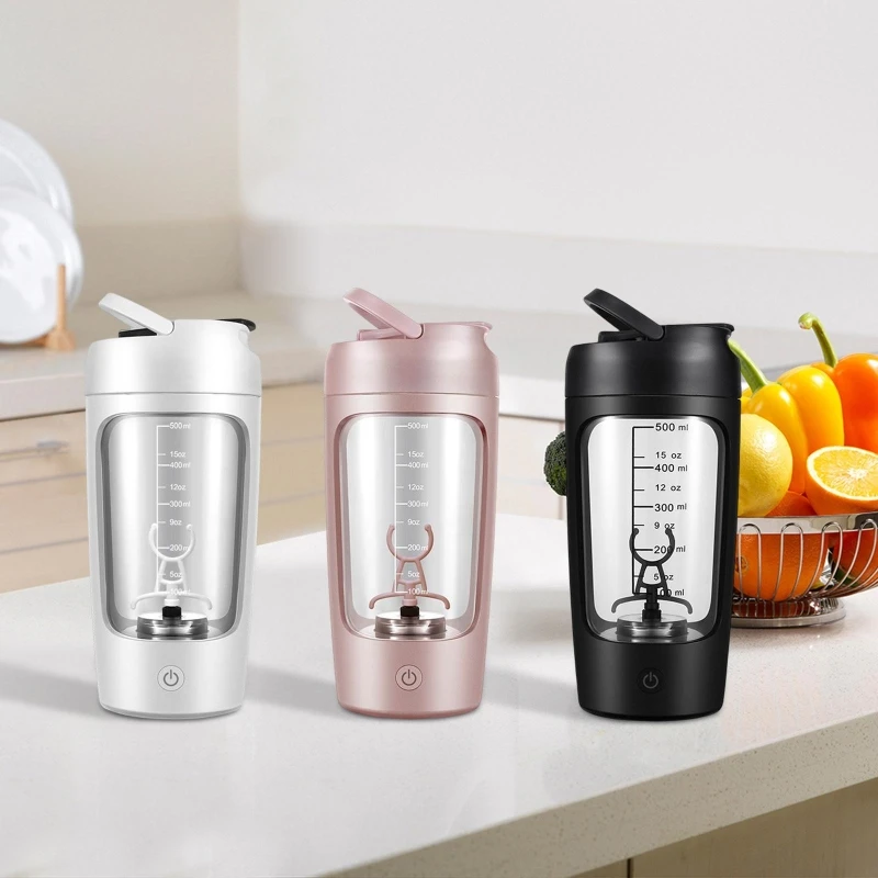 650ml USB Electric Portable Whey Protein Shaker bottle Fully Automatic  Stirring Cup Rechargeable Gym BA Free Cocktail Blend