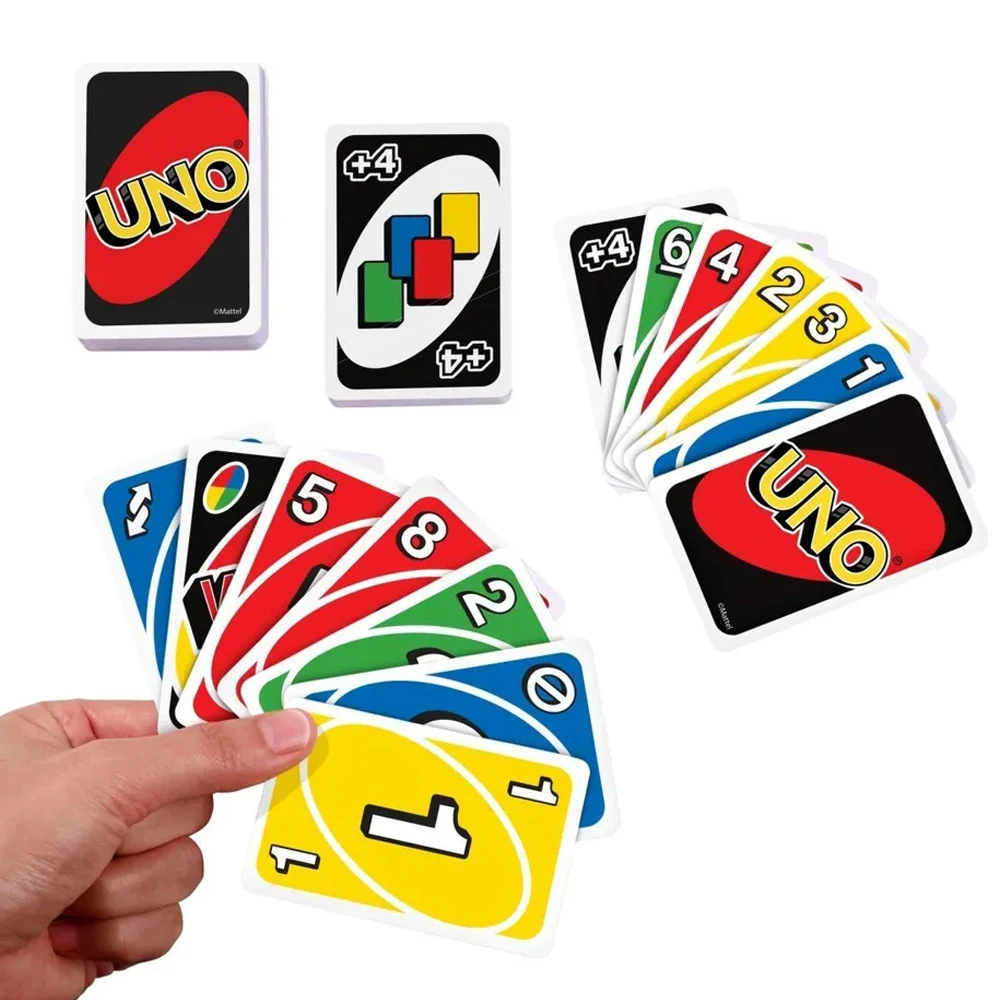 Card Games Mattel UNO Games Family Funny Entertainment Board Game Fun Playing Cards Kids Toys Gift Box uno Card Game