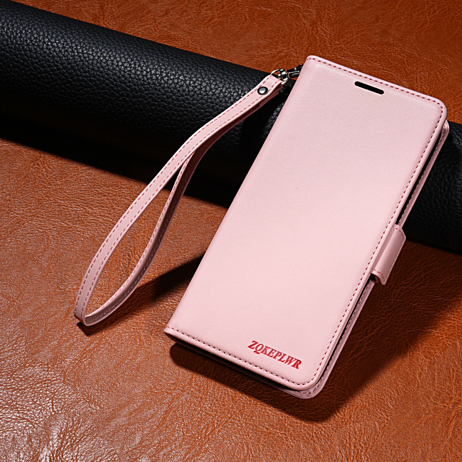 Magnetic Flip Leather Wallet Case with Card Slot & Kickstand - Shockproof Cover