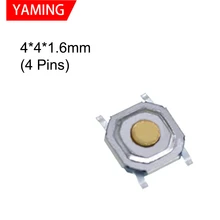  50PCS Tact Switch Silicone Button Micro Button 3*4*2mm 3x6x4.3mm 2Pin 3x6x2.5mm 4*4*1.5mm SMD 4 Feet 