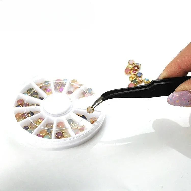 Stainless Steel Nail Tweezers Manicure Decorations