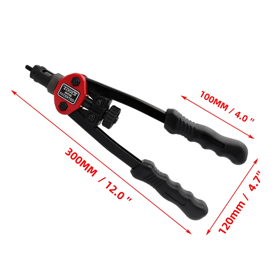 Rivet Nut Tool HIFESON Hand Threaded Rivet Nut Gun 70/95/300PCS Nuts Insert Manual Riveter Rivnut Tool For M3 M4 M5 M6 M8 M10 M12 Nut