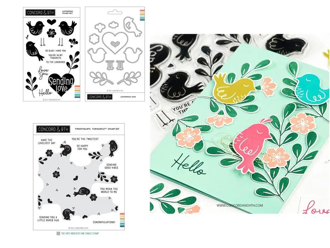 Lover Metal Cutting Dies And Clear Stamps Scrapbook Diary Secoration