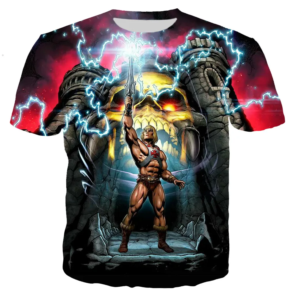 Stampa 3D New He Man And The Masters Of The Universe T-Shirt Street Abbigliamento T-Shirt Moda Uomo E Donna
