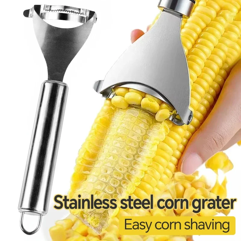 304 Stainless Steel Corn Thresher Stripper Peeler Kitchen Tool Corn Cutter Cob Peeler Stripper