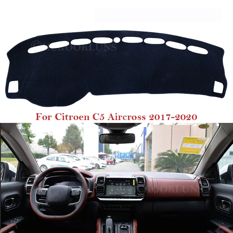 대시 보드 커버 보호 패드 Citroen C5 Aircross 2017 2018 2019 2020 자동차 액세서리 대시 보드 차양 안티 uv..