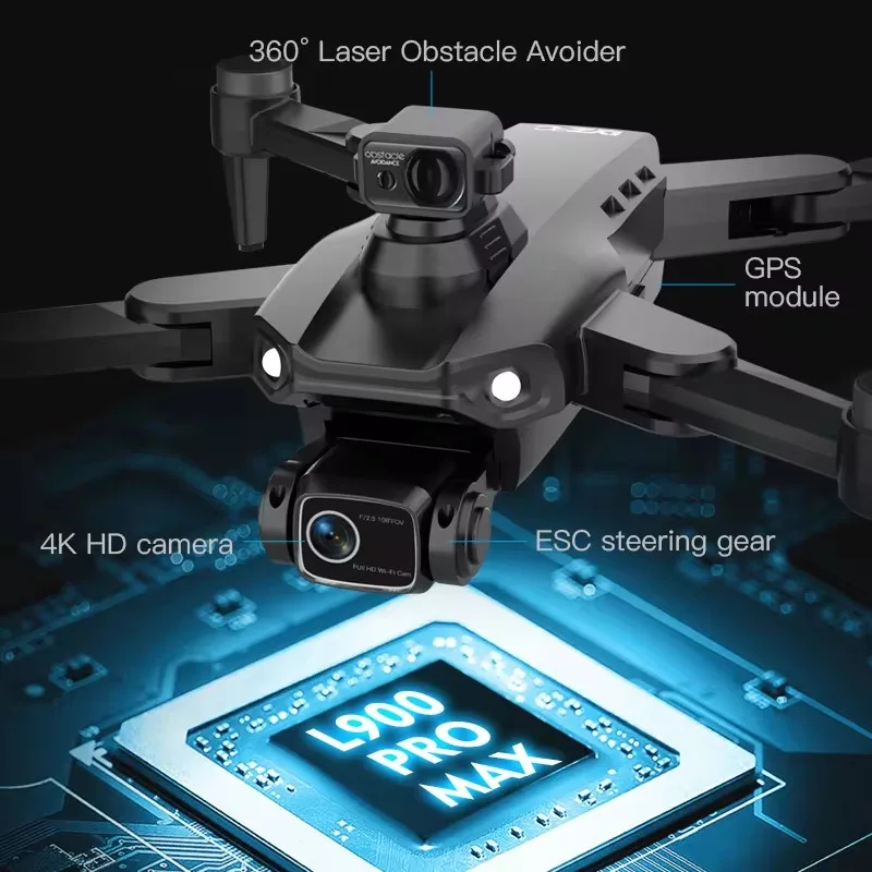 Smart L900 Pro Max GPS Drone 4K Dual Camera Laser obstacle avoidance FPV Drones Optical Flow Brushless Motor RC Quadcopter 5