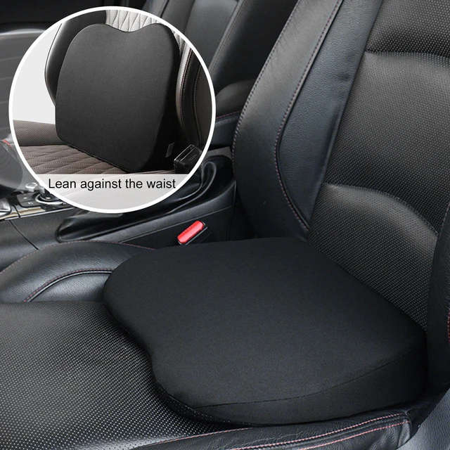 Car Raised Cushion Driver's Seat Thickened Memory Foam Mini Support Waist  Seasons Ass Auto Four Cover Seat Mat Single Pad - AliExpress