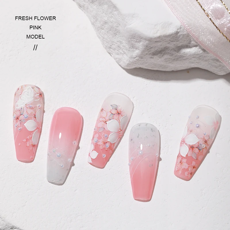 AS 15ml Transfer Foil Gel Nail Polish Soak Off Led Uv Gel Varnish Fast Dry Star Sticker Glue Stamp Gel 5