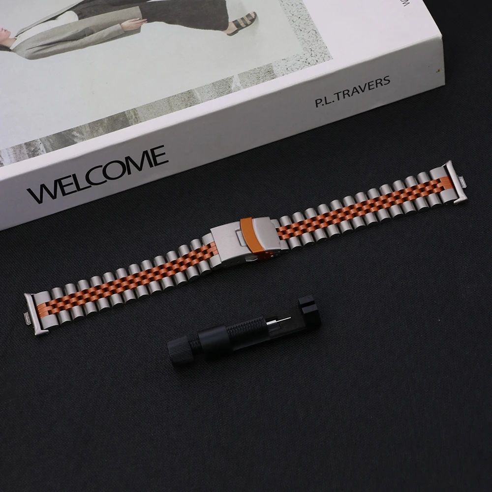 Stainless Steel Business Bracelet for Smartwatch - Metal Wristband Strap