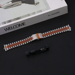 Stainless Steel Business Bracelet for Smartwatch - Metal Wristband Strap (Titanium OR)