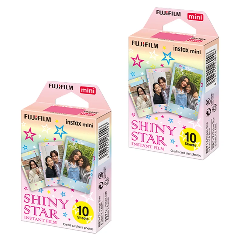 10/20/30Sheets Fujifilm Shiny Star Instax Mini Color Film Photo Paper For Fuji Mini 12 8 9 7s 25 26 70 90 Instant Camera SP-1 2 instant film paper