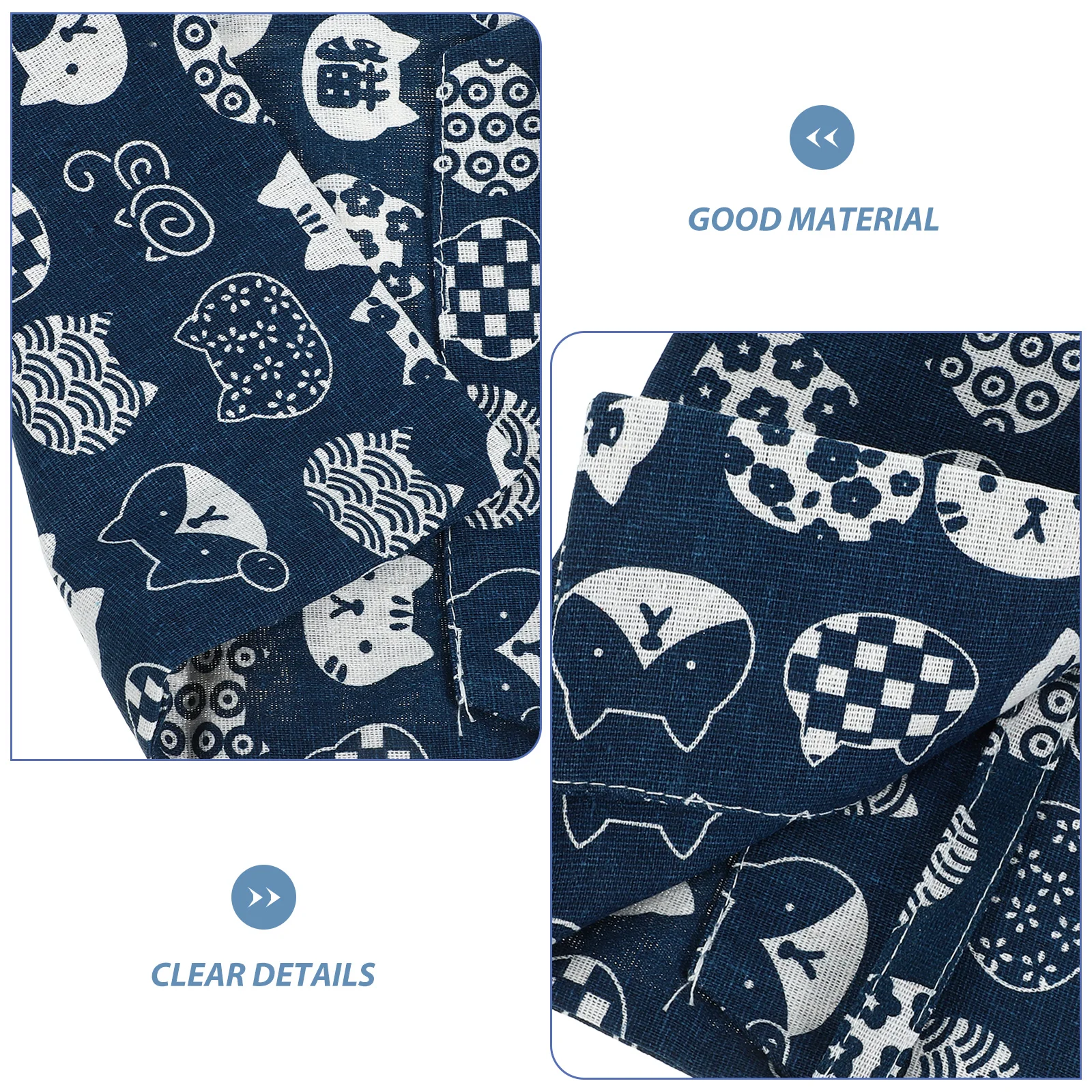 Blue Fabric Book Cover Protector Sleeve Diary Covers Hardcover Protective Cover Textbooks Cover Decorative delicate book cloth - 5
