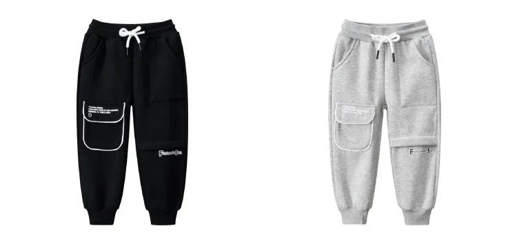 Pantalones de chándal holgados para niños y niñas, ropa de algodón para otoño e invierno, 2-8T