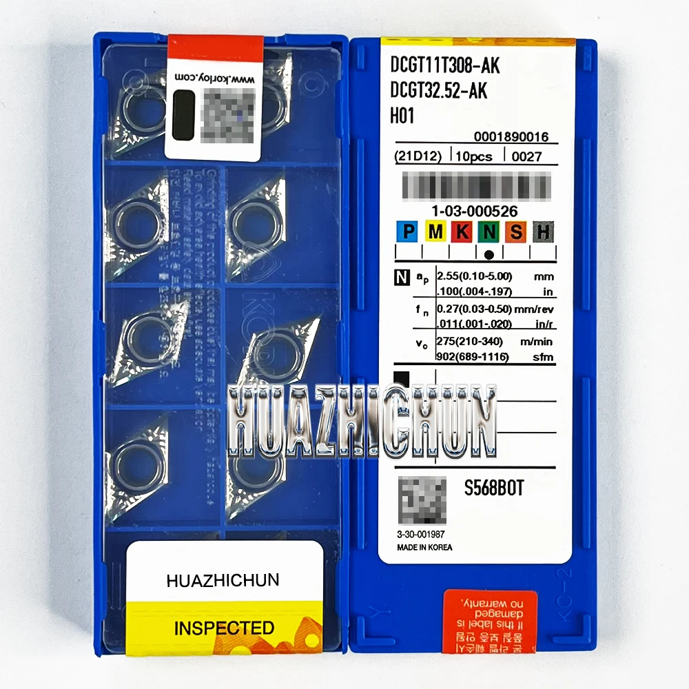 

HUAZHICHUN DCGT11T308-AK H01 Cutting Tool Aluminum turning tool