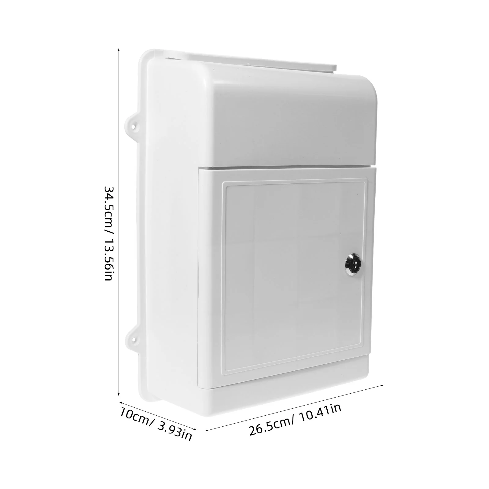 Wall Mounted Mailbox Wall Hanging Mail Box Mailbox for Outdoor Metal Mount Letter Plastic Suggestion Collect Bin Office outside Post Container wall mounted mailbox