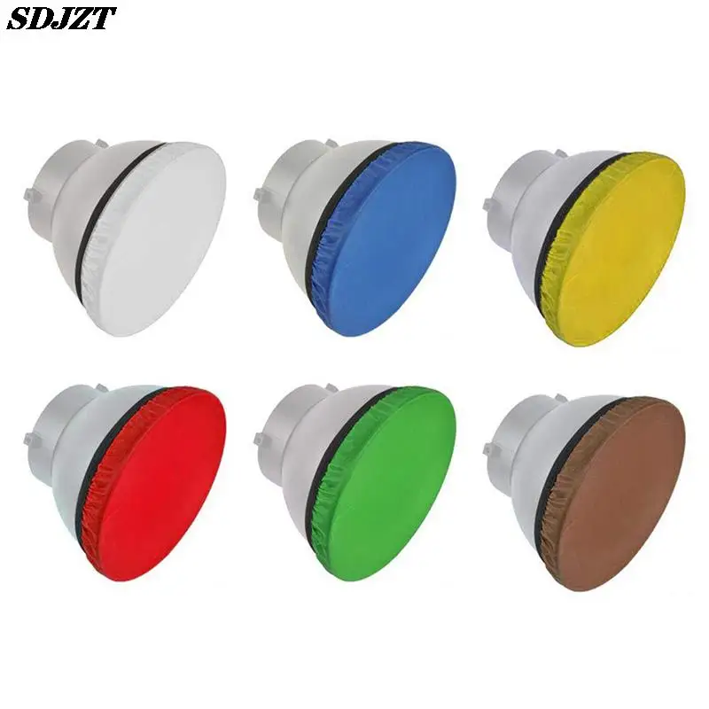 6 Colors Flash 55 &deg; Standard Cover Soft Light Cloth 18cm Diffuser Protective Photographie Photo Flash Diffuser Camera Accessories