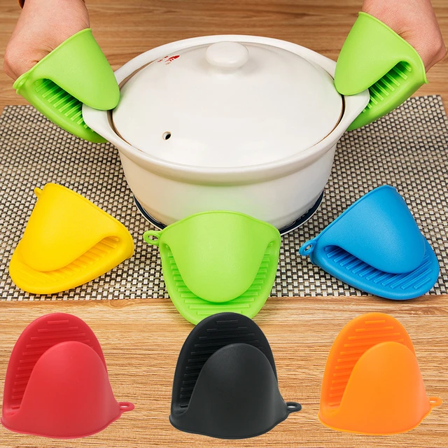 Silicone Oven Mitts Heat Resistant Gloves  Silicone Pot Holders Oven Mitts  - 1pc - Aliexpress