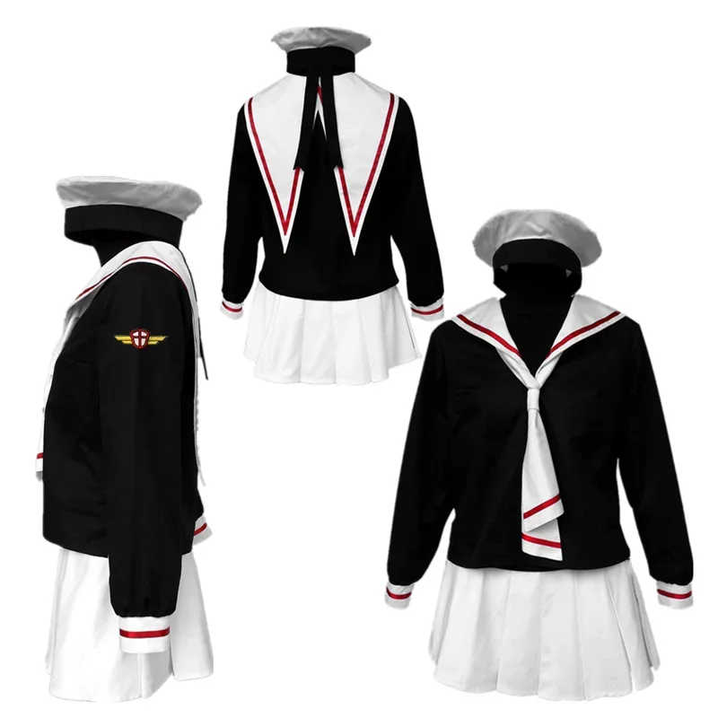 

Anime Cosplay Cardcaptor Sakura Kinomoto Halloween Cosplay Kostuum Meisjes School Uniform