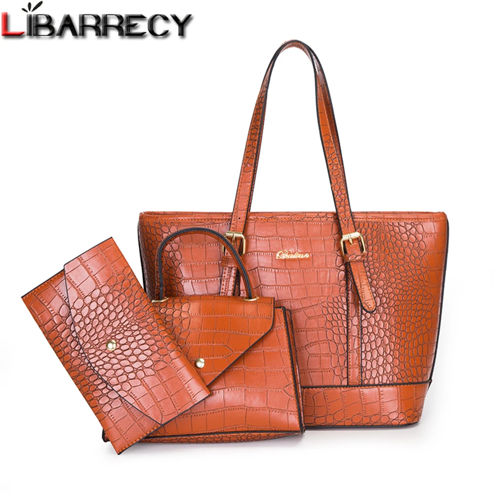 

2023 Capacity High Quality Leather Women Composite Bags Multifunctional Solid Color New Women Shoulder Messenger Bag New Handbag