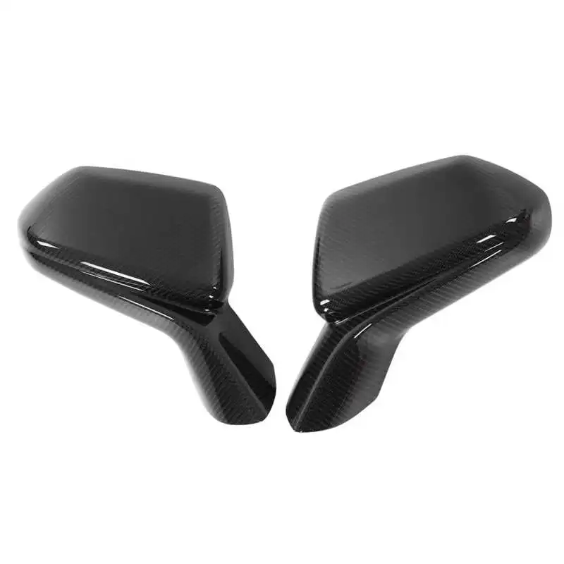 2pcs/set Carbon Fiber Rearview Side Mirror Cover Replacement For Chevy
