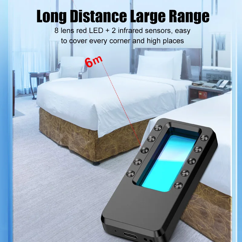 Infrared Ray Anti Candid Camera Detector With Optical Filter Glass Anti-Snooping Hotel Privacy Protection Door Window Monitoring