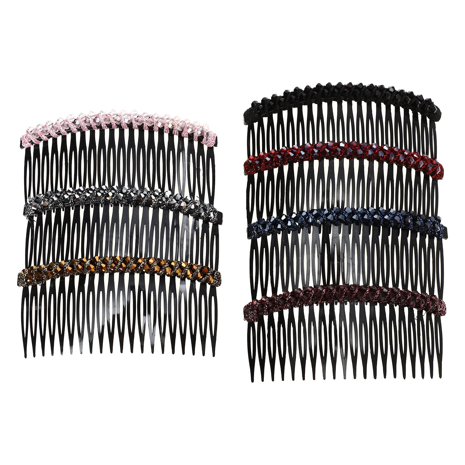 

7Pcs Rhinestone Crystal Hair Side Combs Jewelry Hair Clips for Women and Girls