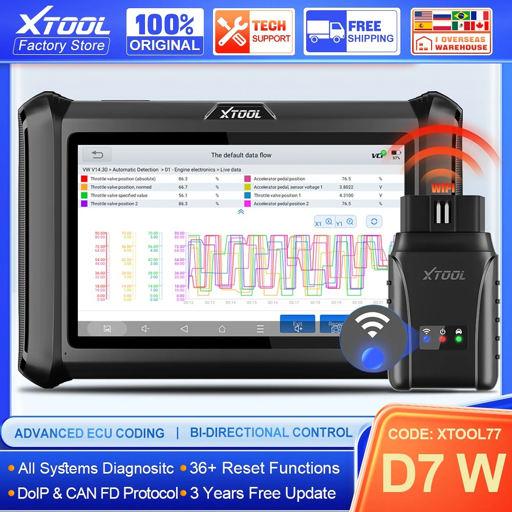 2025 XTOOL D7W V2.0 Full System Bidirectional OBD2 Diagnostic - Foto 5