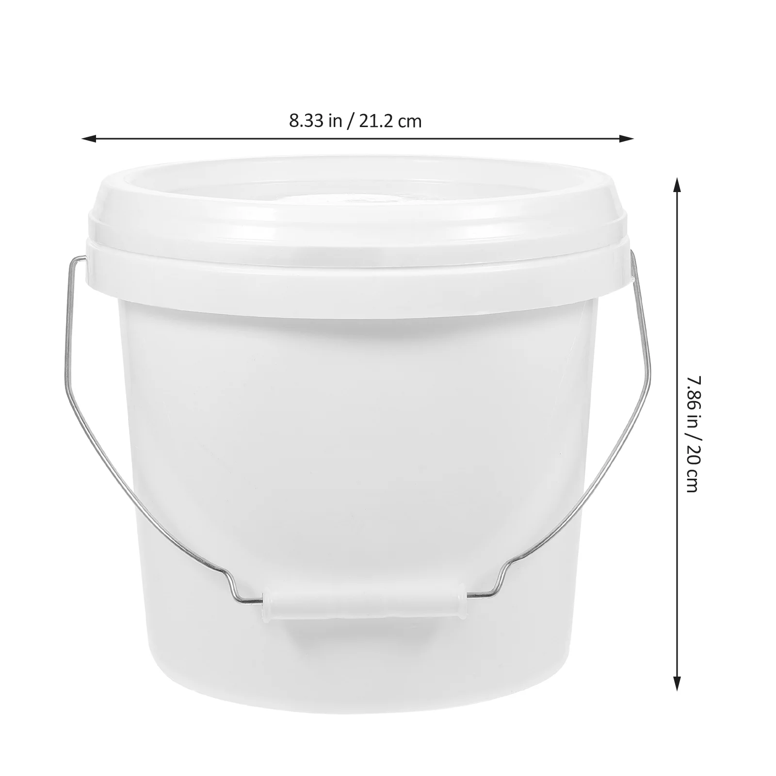 Plastic Paint Can 1 Gallon Bucket Lid Handle Empty 4L Water Bucket Pail Multipurpose Storage Container plastic paint can