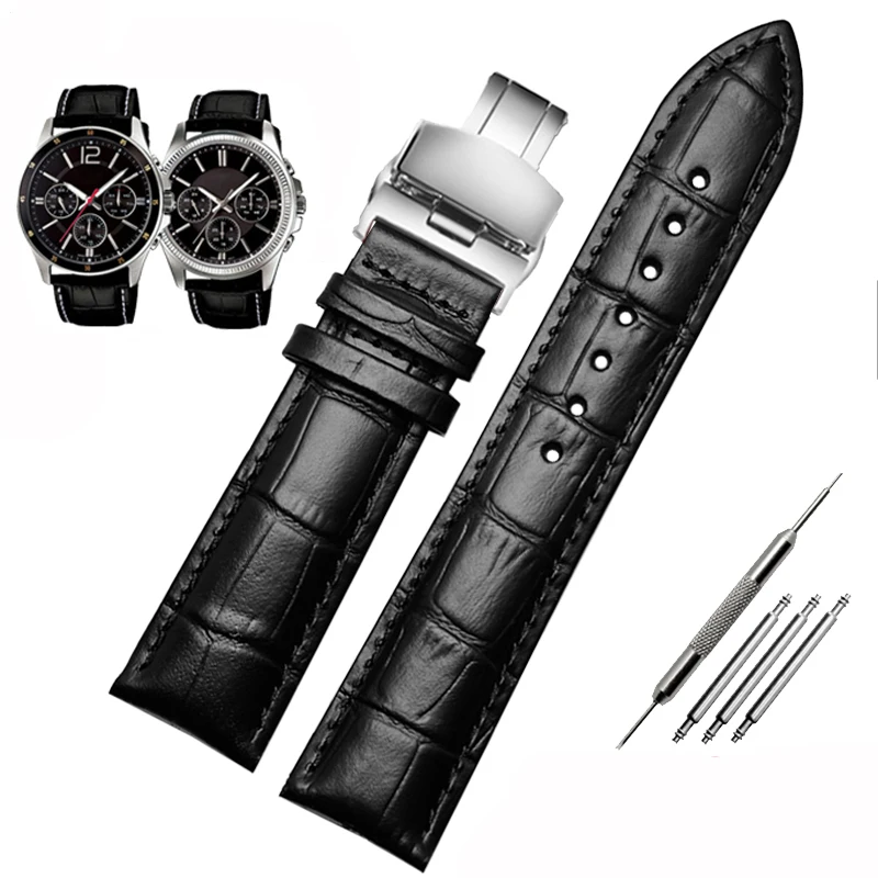 Per Orologio Casio Mtp-1303 Mtp-1375 Mtp-1374 Mth-5001L Cinturino In Pelle Di Vacchetta Business Cinturino In Pelle Di Vacchetta Nero Marrone 18Mm 20M