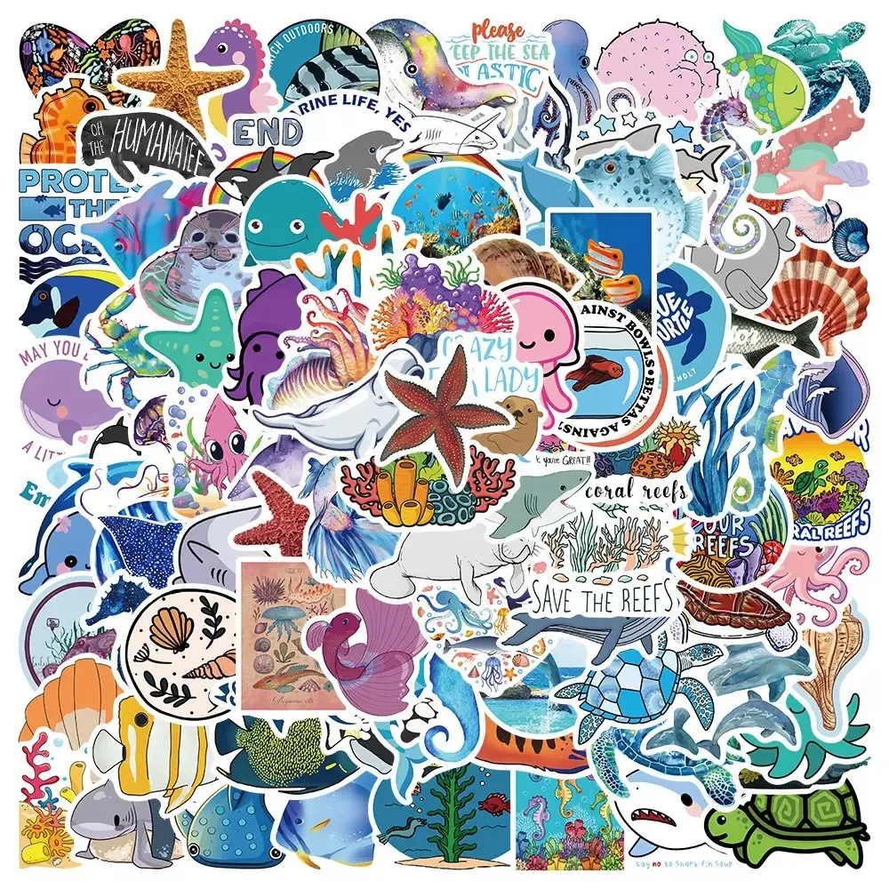 10/50/100 Stück gemischte süße lustige Zoo Wildtiere Aufkleber ästhetisch für Kinder Spielzeug DIY Skateboard Laptop Telefon Auto Aufkleber Aufkleber – Detail 16