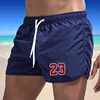 Swimwear Summer Swimming Trunks Pockets Sports Shorts Men Quick Dry Surfing Men's Beach Shorts Beachwear 2024 Breathable Male 4