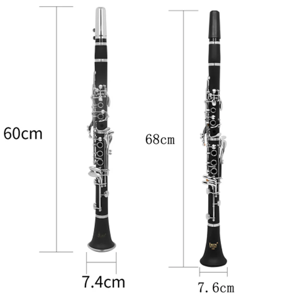 Clarinet 17 Keys Falling Tune B /C Bakelite Wooden Clarinette Black with Box Reed Musical Instrument Parts