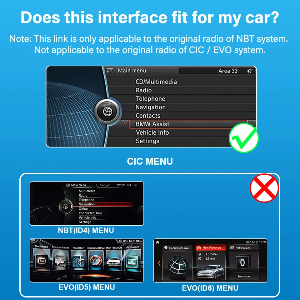  ī÷ ȵ̵ ڵ , BMW CIC 1, 3, M3, 5, 6, 7 ø, F01, F02, X1, E84, X3, F10, F11, F07, F01, X5, E70, X6, E71 