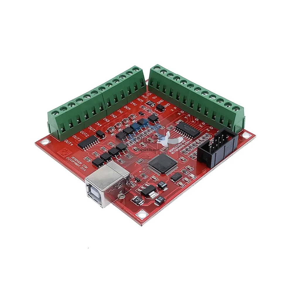 Mach3 Red Breakout Board CNC USB 100Khz 4 Axis Interface Driver.