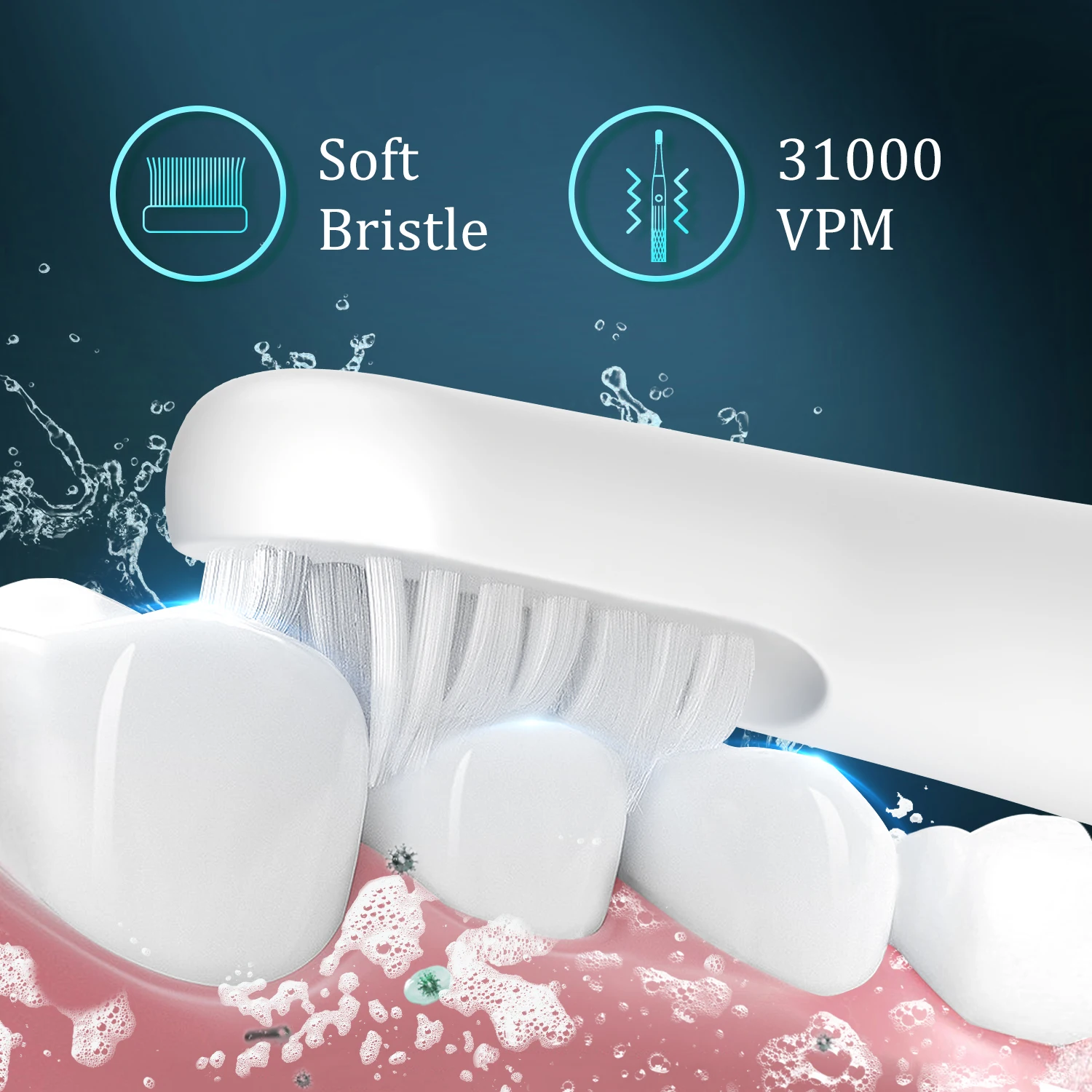 SEJOY Oral Cleaning Sonic Electric Toothbrush Personal Care Appliances IPX7 3 Modes Smart Rechargeable Automatic Toothbrush 2