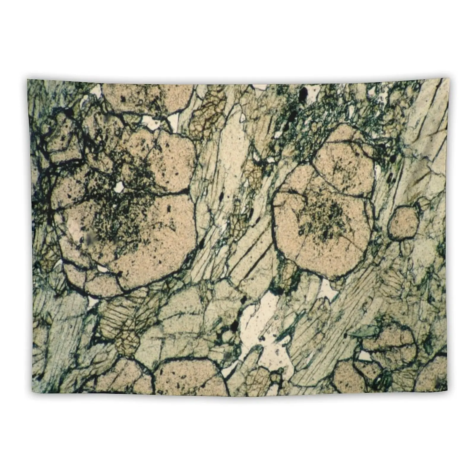 

Garnet Crystals in Pyroxene & Quartz Mineral Photography Tapestry Wall Deco Room Decoration Korean Style Tapestry