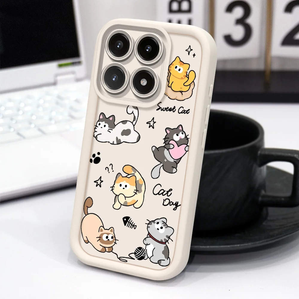 Charming Cat Design Soft Phone Case - Staircase Edition
